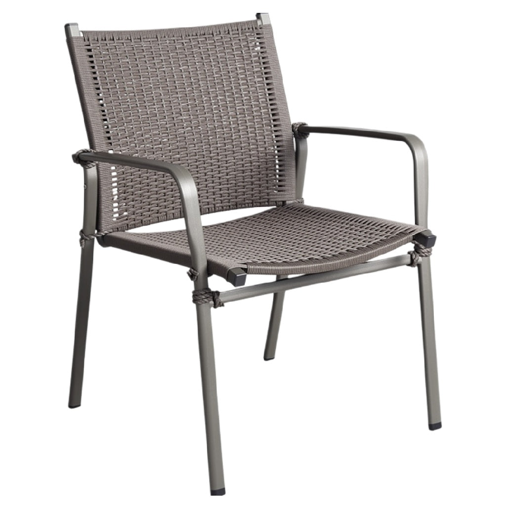 Technische Titel: "Moderne Tuinstoel van Weave Materiaal met Stalen Frame"